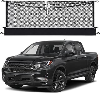 3-Layer Cargo Net for Honda Ridgeline 2017-2026, Integrated Zipper Bag