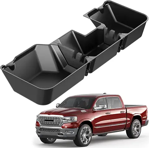 FengYu Under Seat Storage Box for 2019-2026 Dodge Ram 1500 Crew Cab