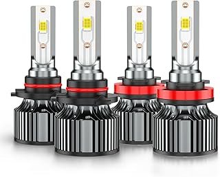 for Chevy Colorado 2013-2024 High Low Beam, White Light Bulbs, 4PCS