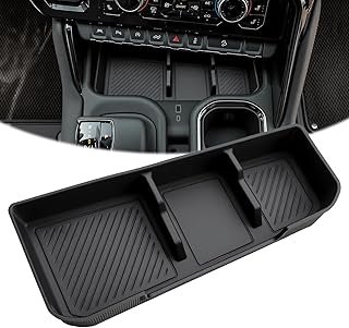 MARCHFA Center Console Organizer Tray Compatible for 2023 2024 2025 2026 Chevy Silverado 1500 Accessories for 2023 2024 2025 2026 GMC Sierra Armrest Storage (for Full Console w/Bucket Seats ONLY)