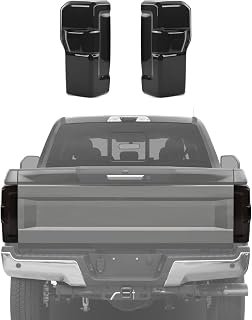 RT-TCZ Smoked Black Tail Light Lamp Cover Guard Trim Decoration Exterior Accessories for Ford F250/F350/F450/F550 2021-2026