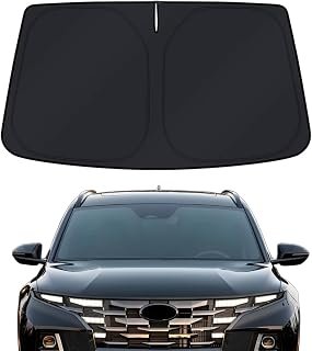 Windshield Sun Shade for Hyundai Santa Cruz 2022-2025 2026-4 Layers Sunshade Compatible with Hyundai Santa Cruz Foldable Front Window Sunshade Sun Visor Protector Block UV Rays Keep Your Car Cooler