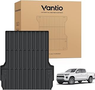 Truck Bed Mat for 2023-2024 2025 2026 Chevy Colorado & GMC Canyon 5FT Bed, Custom Fit TPE Bed Liner, Heavy Duty All Weather Cargo Bed Protection, Anti-Slip, Waterproof, Easy to Clean