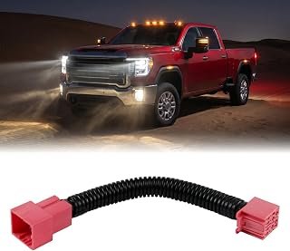 Auto Fog All Lights Mod Harness Compatible with GMC Sierra/Chevy Silverado 1500, 2500 3500 HD 2024-2026 Fog Light Always On – With Intellibeam, High Beams & Auto Headlamps On, Plug Play