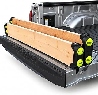 McNamara Truck Bed Divider End Caps for 2x10 Boards, Pair, Compression Fit Cargo Organizer, DIY Pickup Bed Divider System for F150, F250, F350 (Board Not Included)
