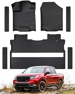 Floor Mats for Honda Ridgeline Crew Cab 2017–2026 with Door Sill Protector