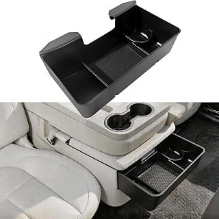Center Console Hanging Organizer Tray Compatible with 2019-2026 Chevy Silverado/GMC Sierra 1500, 2020-2026 Silverado/Sierra 2500HD 3500HD, Split-Bench Folding Seat Only (Seat Hanging Organizer)