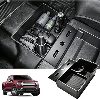Jump Seat Storage Box for 2015-2026 Ford F150 F250 F350 F450 Super Duty
