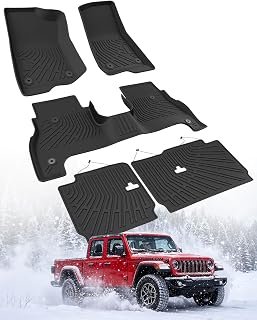 Floor Mats for Jeep Gladiator JT 2020-2026 with Rear Seat Back Mats