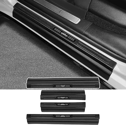 4PCS Door Sill Protector for 2019-2026 Dodge RAM 1500 Door Sill Guard Replace 2025 RAM 1500 Accessories ABS Material