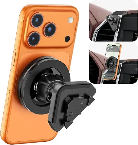 APPS2Car Magnetic Vent Mount for Ford F-150 (2015–2020), Super Duty (2017–2021) & 2022 (XL & XLT), Expedition (2018–2021), 17 Magnets, No Shake, No Block Airflow, Clear View, Easy Install