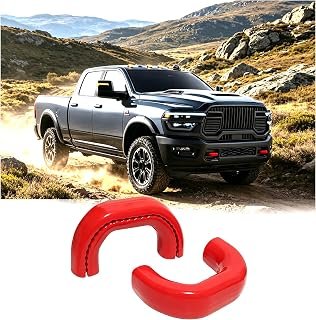 Tow Hook Covers for RAM 2500 and RAM 3500 2019-2026 (Red)
