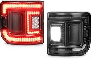 unionlux Fit for Jeep Gladiator Tail Lights 2020-2026 Smoked Lens, DOT Flush Mount Brake Light Reverse Light Turn Signal Lamp Running Lights Side Marker Assembly Fit for Jeep Gladiator Accessories