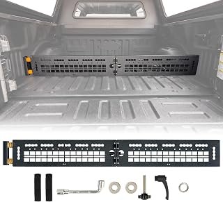 Truck Bed Divider Compatible with Ford F-150 2015–2026 Heavy-Duty Foldable Carbon Steel Cargo Manager Molle Panel Truck Bed Organizer for Ford F-150 Accessories (Fit for F150 2015-2026)