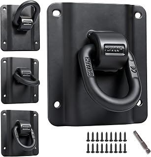 Truck Bed Tie Down Anchor for Ford F150 2015‑2025 (Lightning/Raptor) Solid Forged Steel F250 F350 F550 2015‑2025, 5500LBS Heavy Duty, for FL3Z‑99000A64‑B FL3Z‑9928408‑AB, BoxLink Bed Cleat
