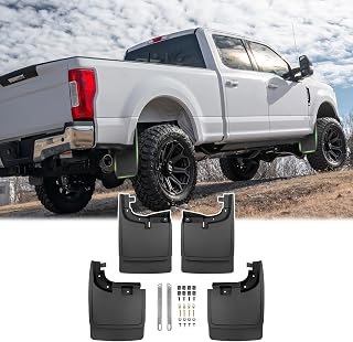 Mud Flaps for 2017-2026 Ford F250/F350 Super Duty Without Fender Flares(Single Rear Wheels) Splash Guards Mudguards Truck Accessories Front & Rear 4Pcs
