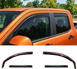 Mabett Visor Rain Guards for 2022-2026 Ford Maverick Accessories