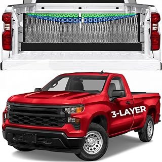 Zoned Storage 3-Layer Cargo Net for Chevrolet Colorado&GMC Canyon 2023-2026