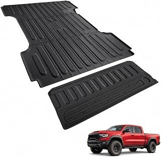 Truck Bed Mat for Dodge Ram 6.4 FT, 2PCS with Tailgate Mat for Ram 1500