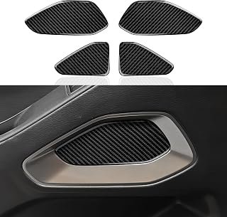 4PCS Car Carbon Fiber Decal Door Trim Cover Sticker fits for Nissan Frontier 2022 2023 2024 2025 2026 Interior Accessories