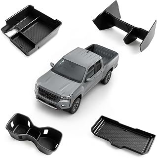 4-Piece Center Console Organizer Set for Nissan Frontier 2022-2026