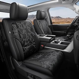 RIDEPOSH Leather Seat Covers for 2022-2026 Tundra Crew Max/Double Cab