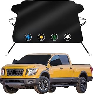 Windshield Cover for Ice & Snow for Nissan Titan 2020-2022 2023 2024