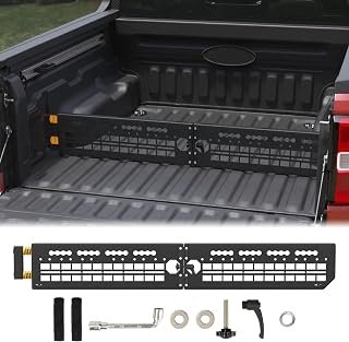 Truck Bed Divider Fit for Ford Maverick 2022–2026, Heavy-Duty Foldable Carbon Steel Cargo Manager Molle Panel Truck Bed Organizer for Maverick Accessories