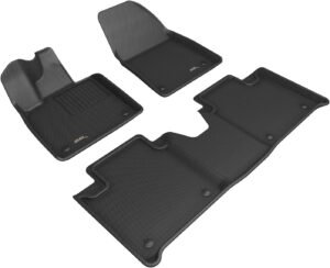 3D MAXpider KAGU Polestar 4 2025–2026 Three-Piece Cabin Floor Mat Set