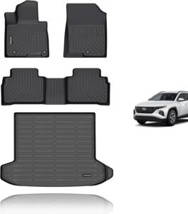 KELCSEECS Hyundai Tucson Gas Floor Mats and Cargo Liner, 2022–2026