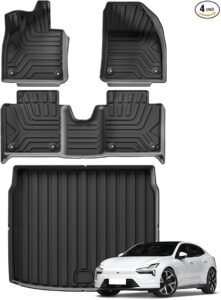 SMABEE Polestar 4 LHD 2024–2026 TPE Floor Mats and Cargo Liner Set
