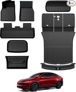 2025–2026 Tesla Model Y Juniper 8-Piece All-Weather Mat Set